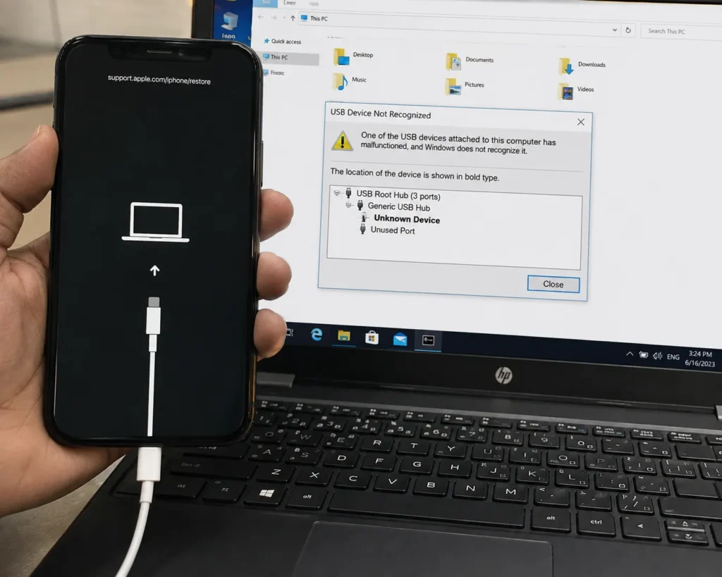 Phone Not Recognized by Computer​