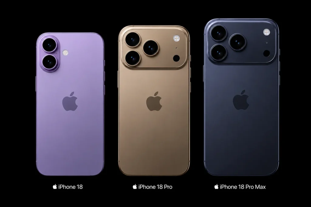iPhone 18, iPhone 18 Pro, iPhone 18 Pro Max