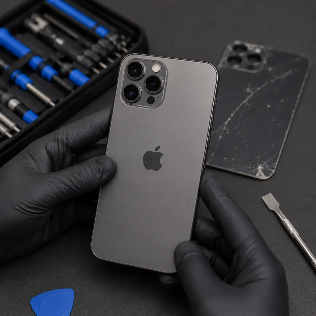 iPhone back glass replacement Dubai