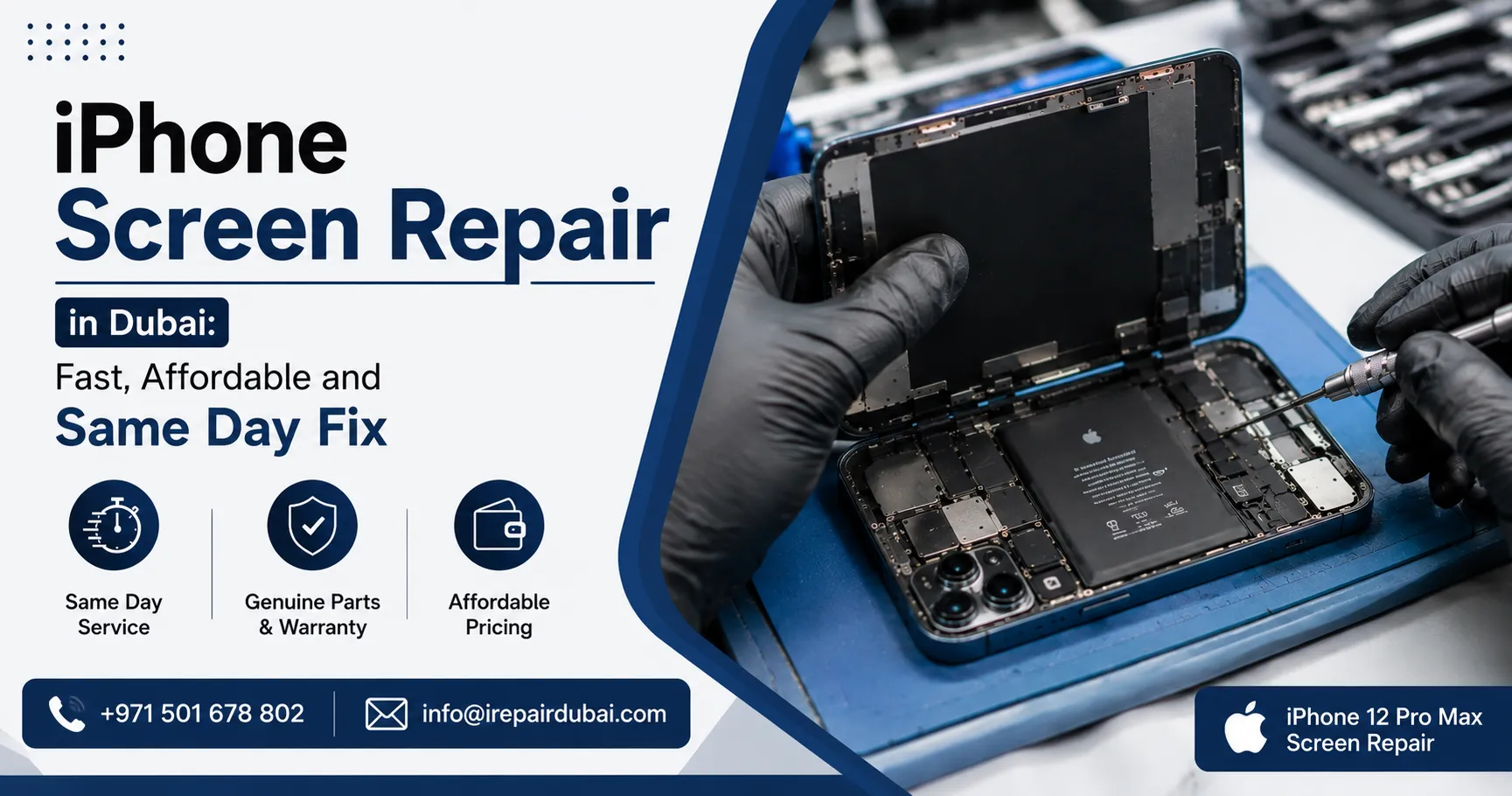 iPhone screen repair in Dubai