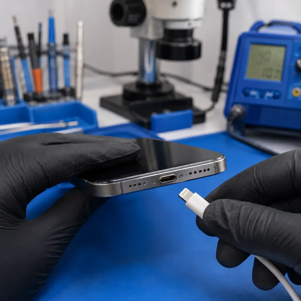 iphone charging port repair dubai